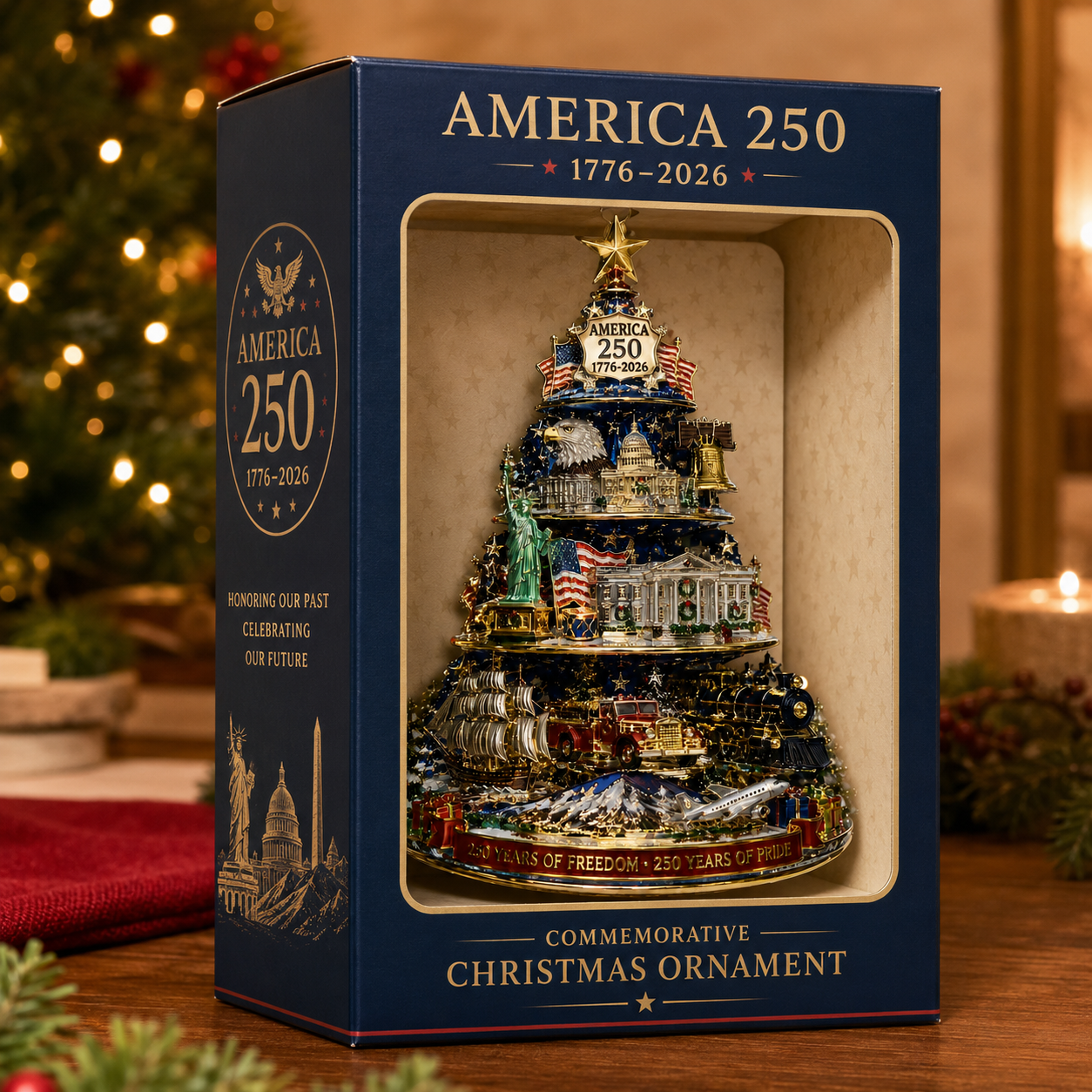 America 250 Heritage of Freedom Commemorative Christmas Ornament