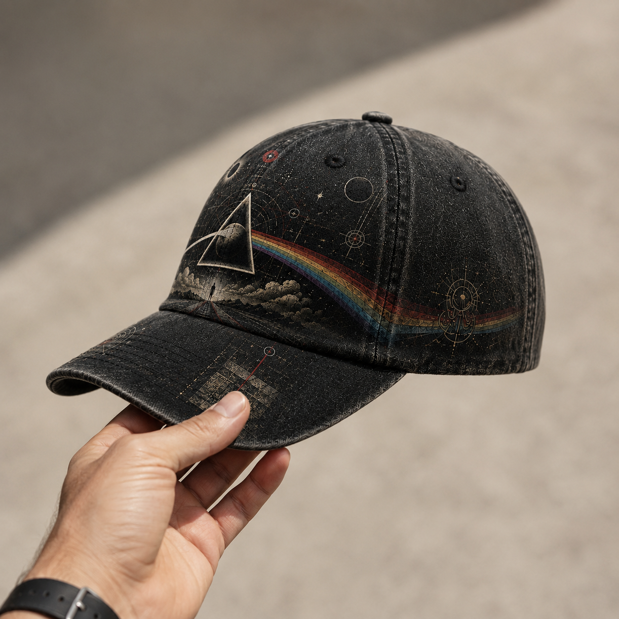 Golden Rock · Midnight Prism Vintage Cap