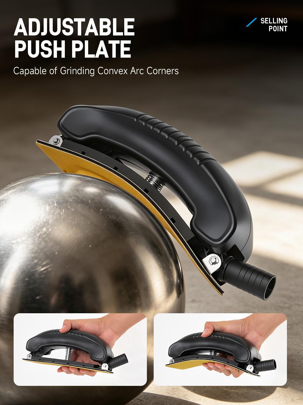 sandpaper with comfortable sponge handle
