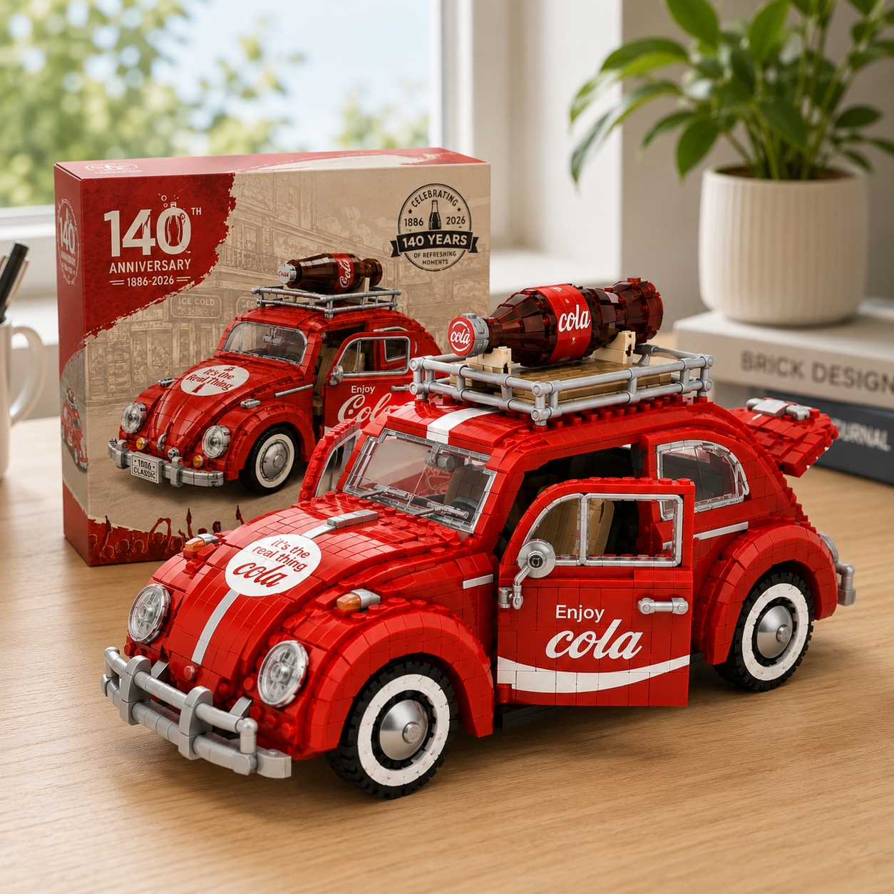 Classic Cola 140th Anniversary Vintage Beetle Building Car