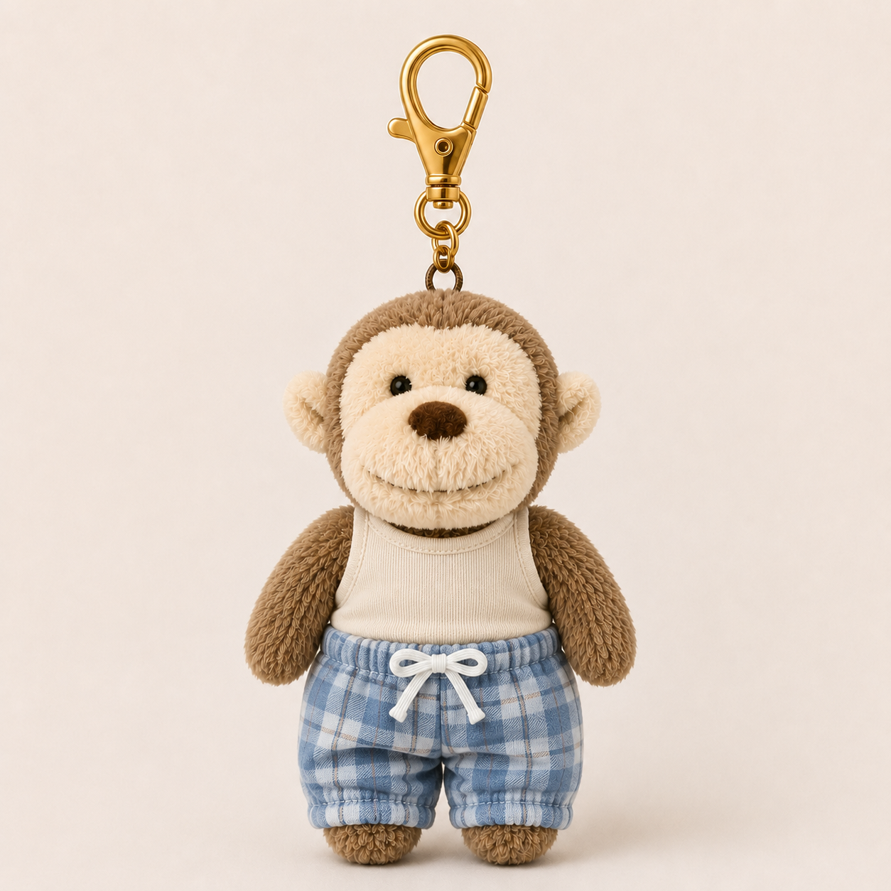 Little Monkey Companion Plush Keychain