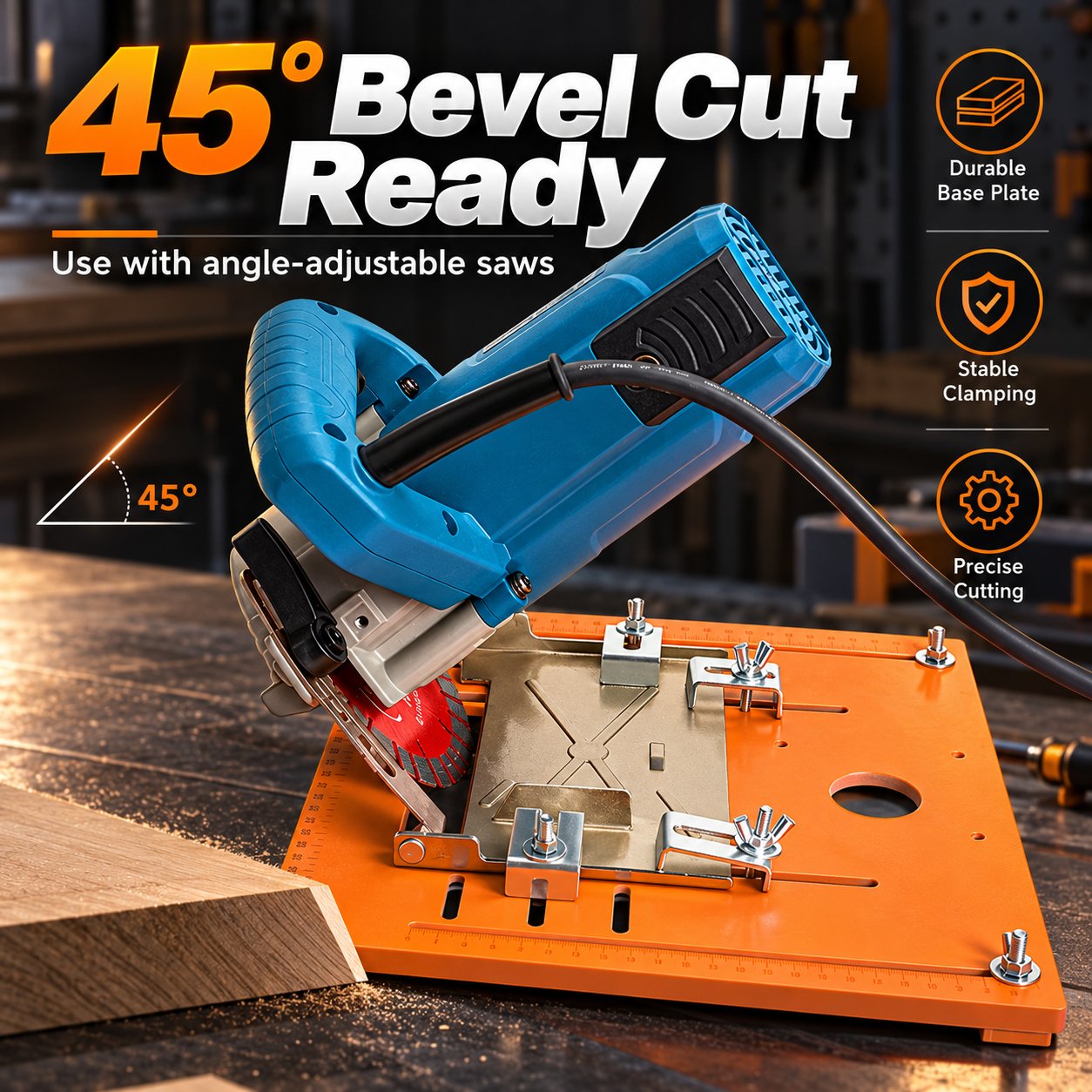 Portable Woodworking Cutting Base Plate Display 4