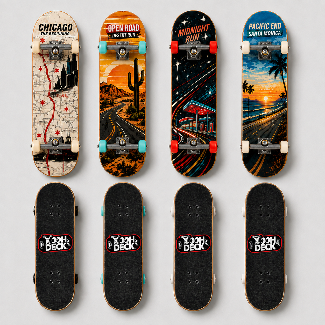 Route 66 1926–2026 Centennial Fingerboard 4-Pack