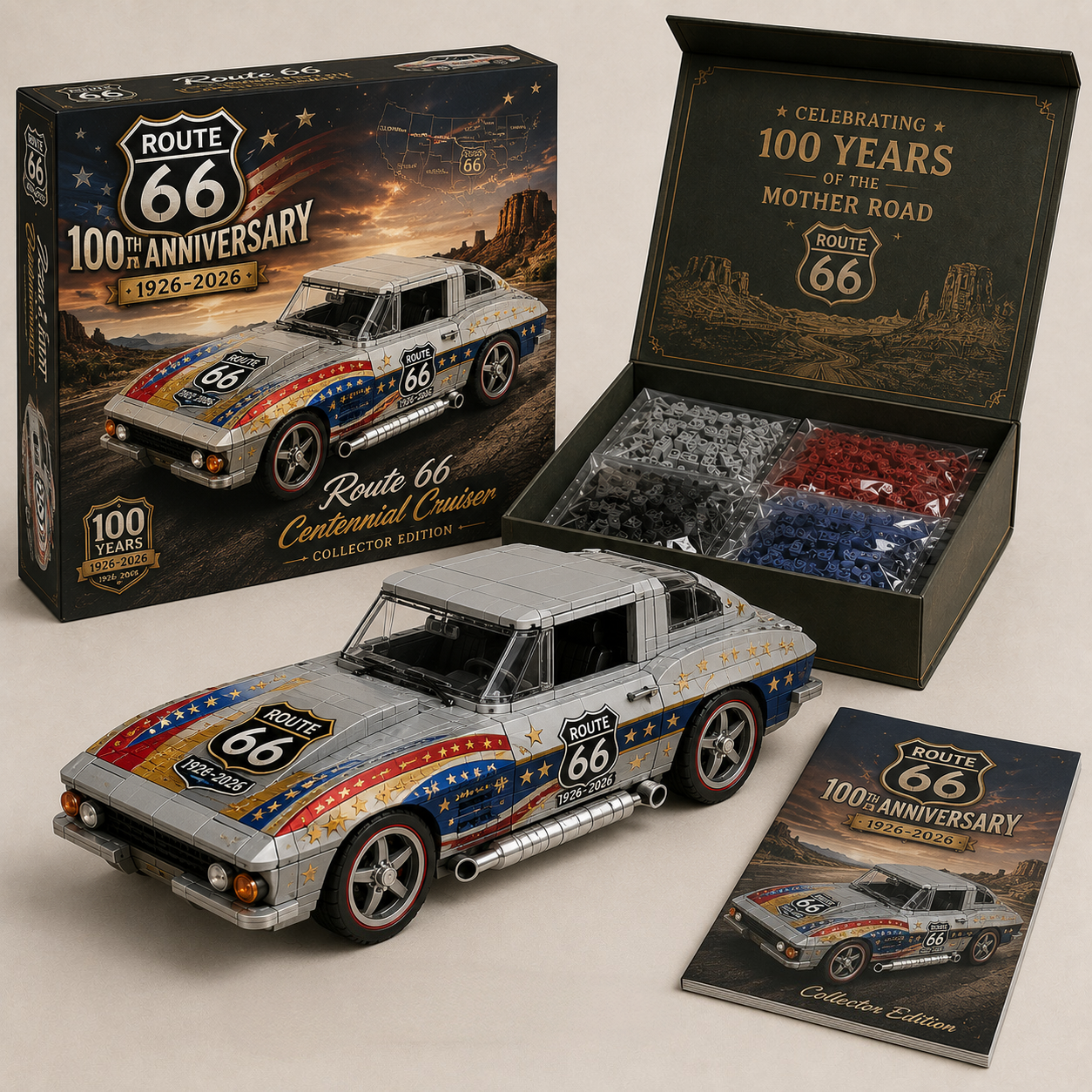 Route 66 Centennial Cruiser Building Set | 100th Anniversary Collector Edition