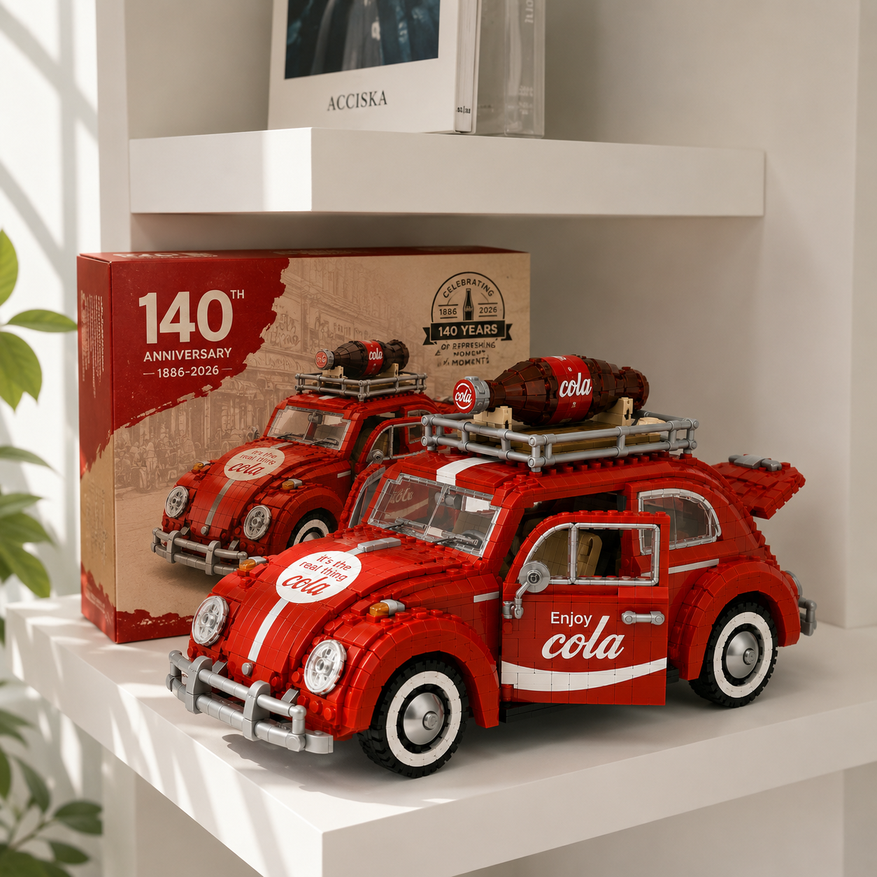 Classic Cola 140th Anniversary Vintage Beetle Building Car