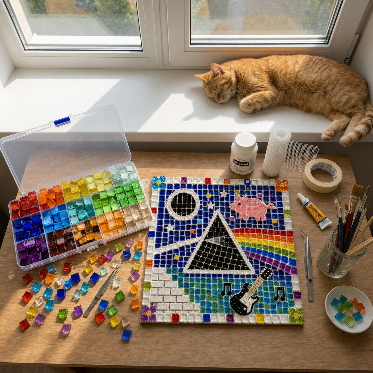 Rock Band–Inspired Crystal Mosaic DIY Kit