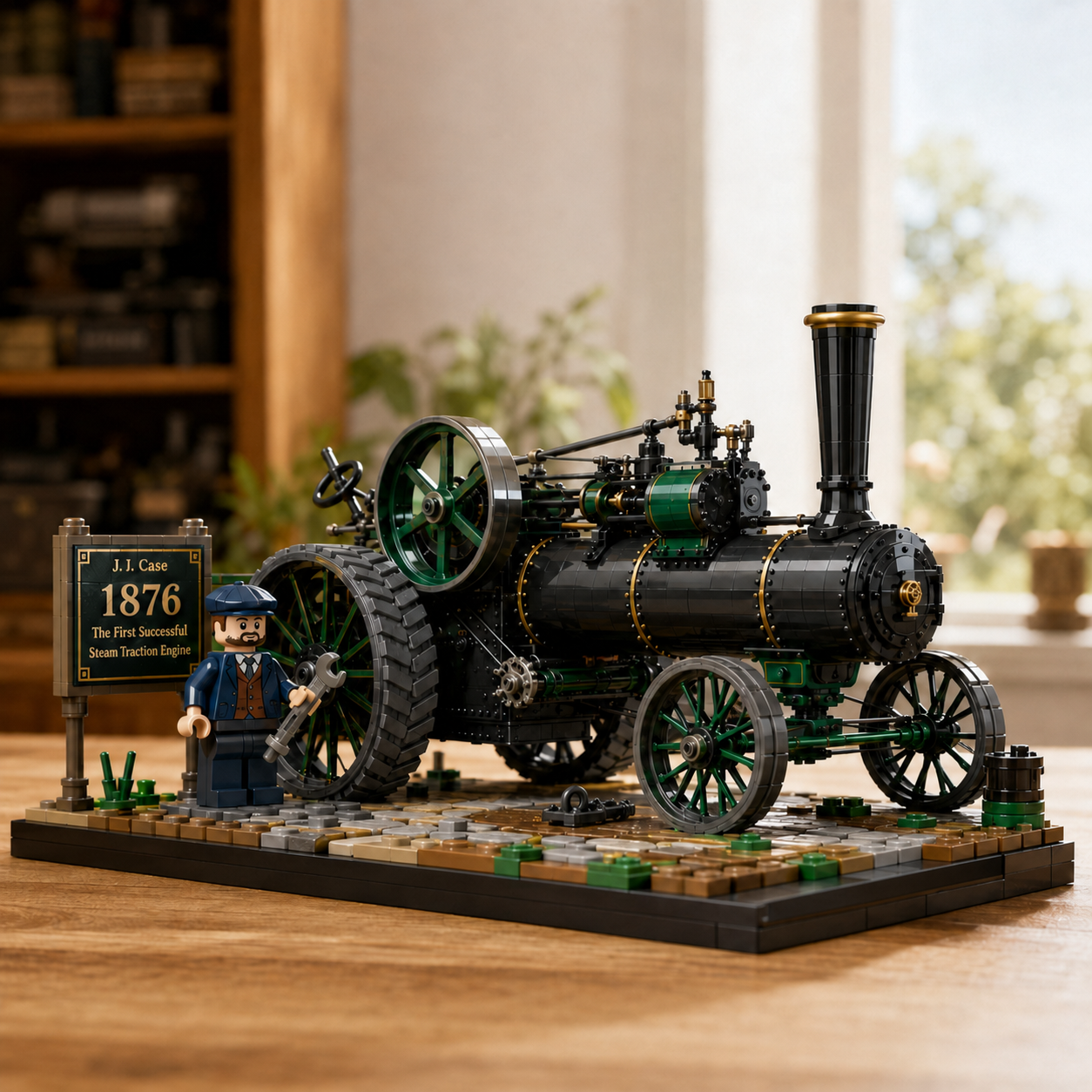 ⚙️ 150th Anniversary  J.I. Case 1876 Steam Traction Engine Building Blocks