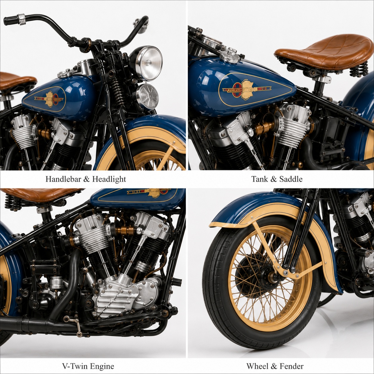 Ride Into Legend — 1936 Harley-Davidson EL Knucklehead 90th Anniversary Die-Cast Model