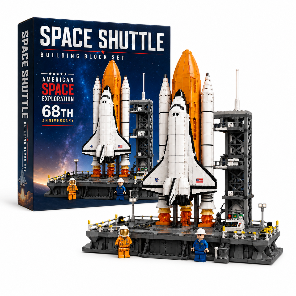 American Space Exploration 68th Anniversary | Space Shuttle Building Block Set