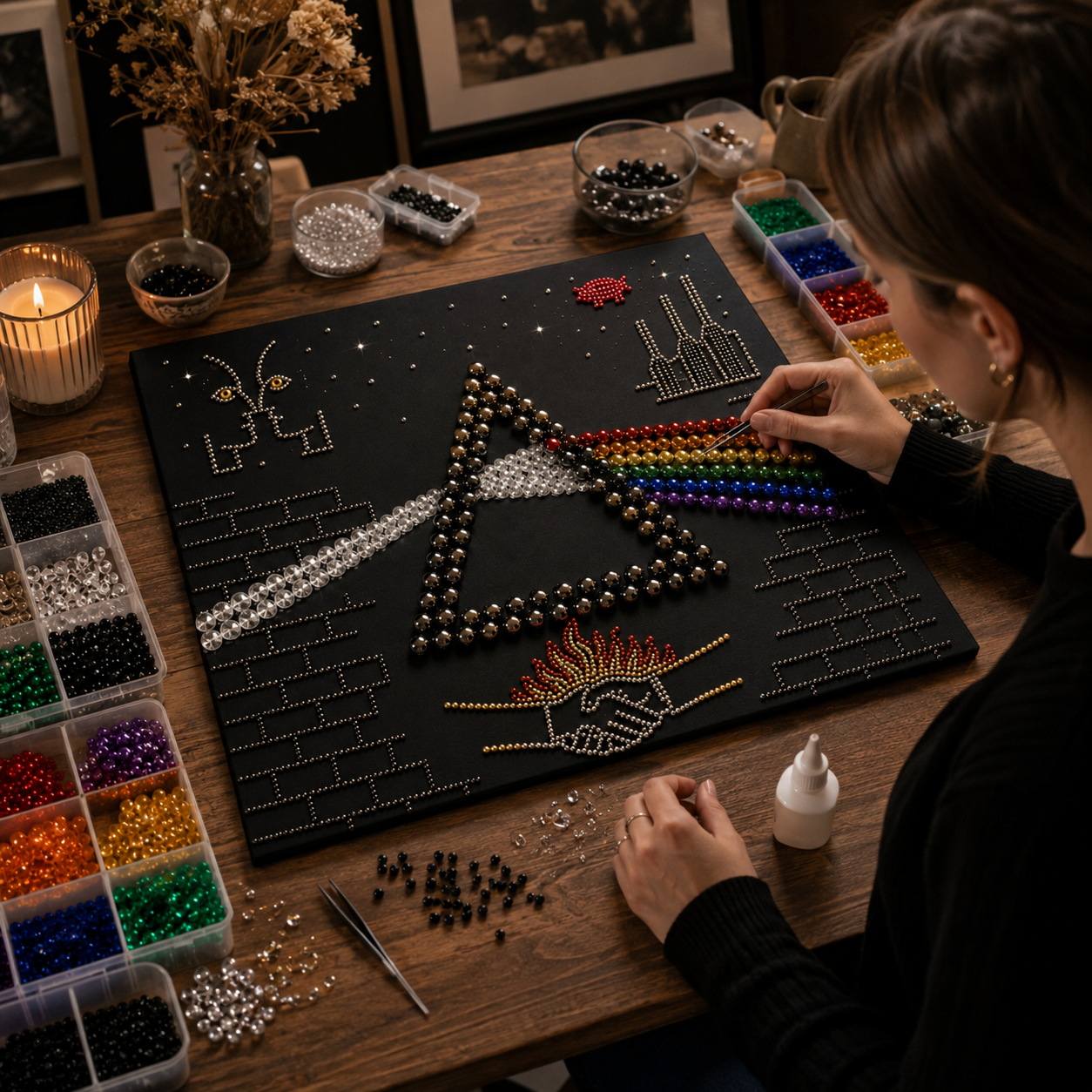 PF 60th Anniversary Edition DIY Beaded Art Kit Pearl Painting