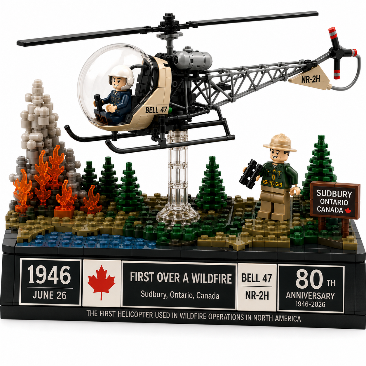 🚁 Legacy of the Skies – Bell 47 Wildfire Anniversary Edition Building Set