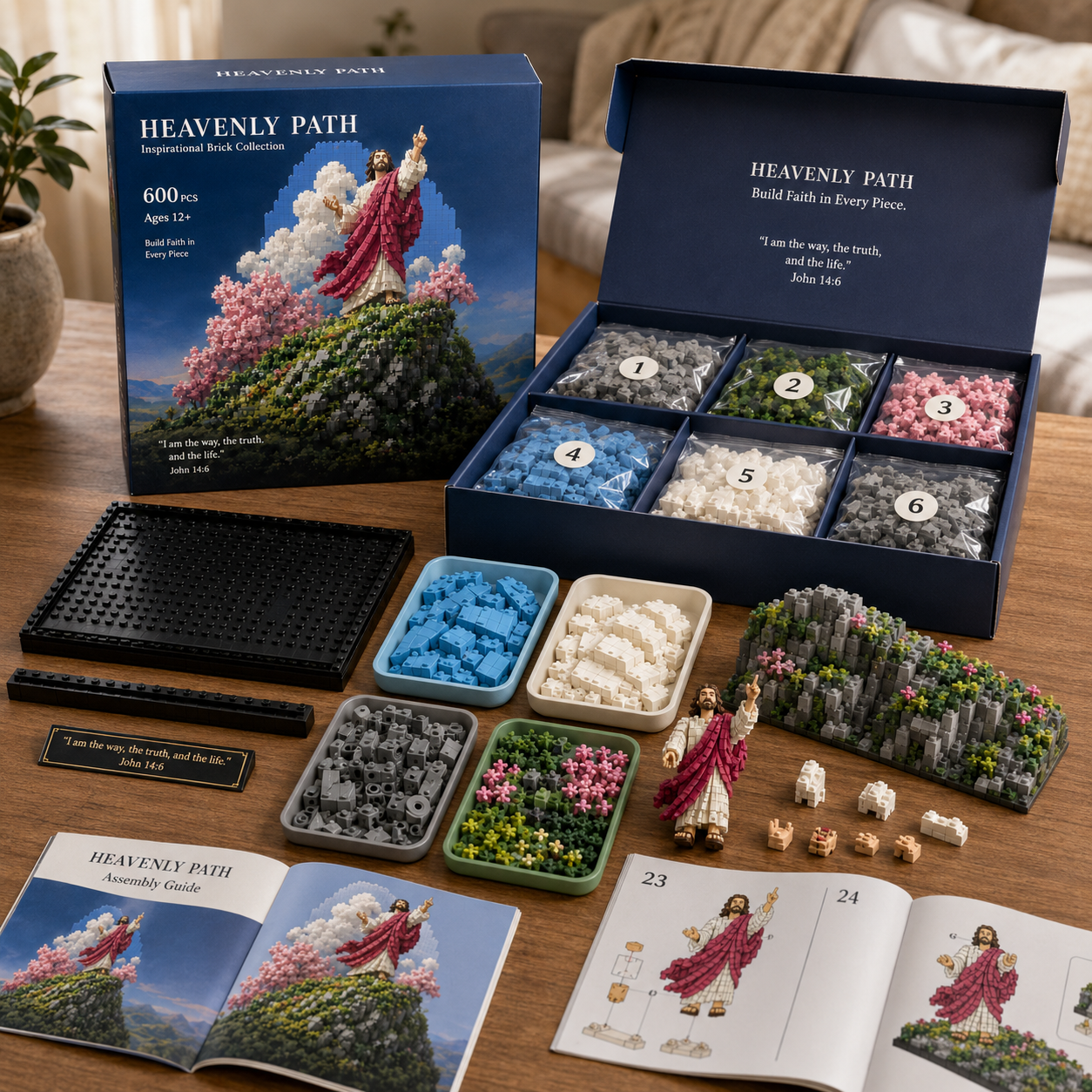 Heavenly Path Jesus Brick Display Set