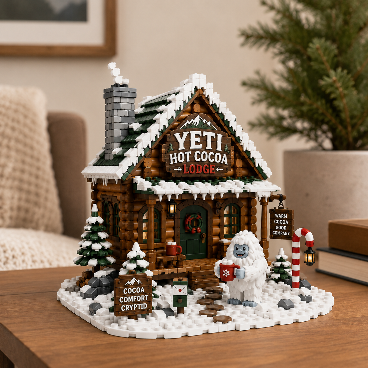 Cozy Cryptid Cabins-Yeti Hot Cocoa Lodge