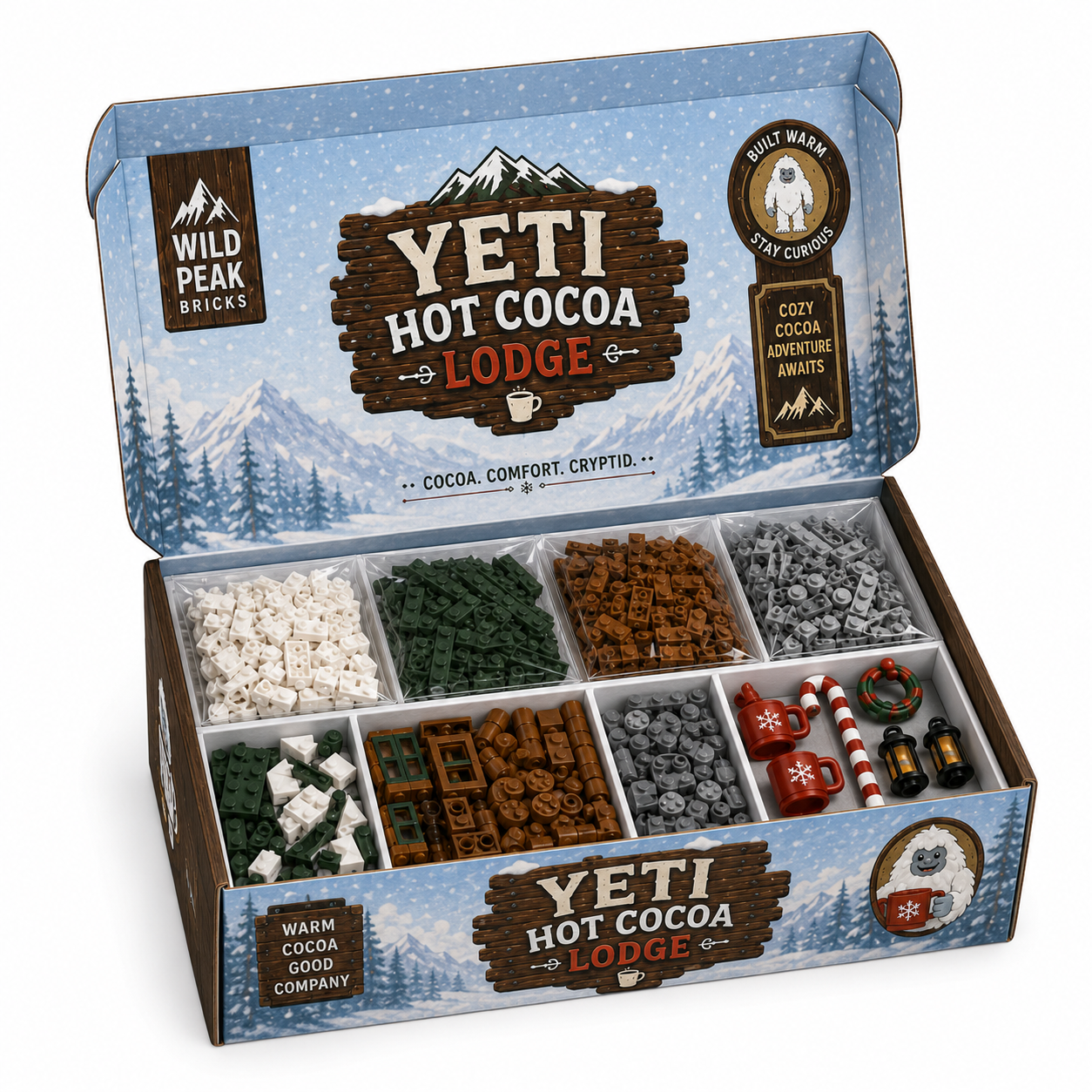 Cozy Cryptid Cabins-Yeti Hot Cocoa Lodge