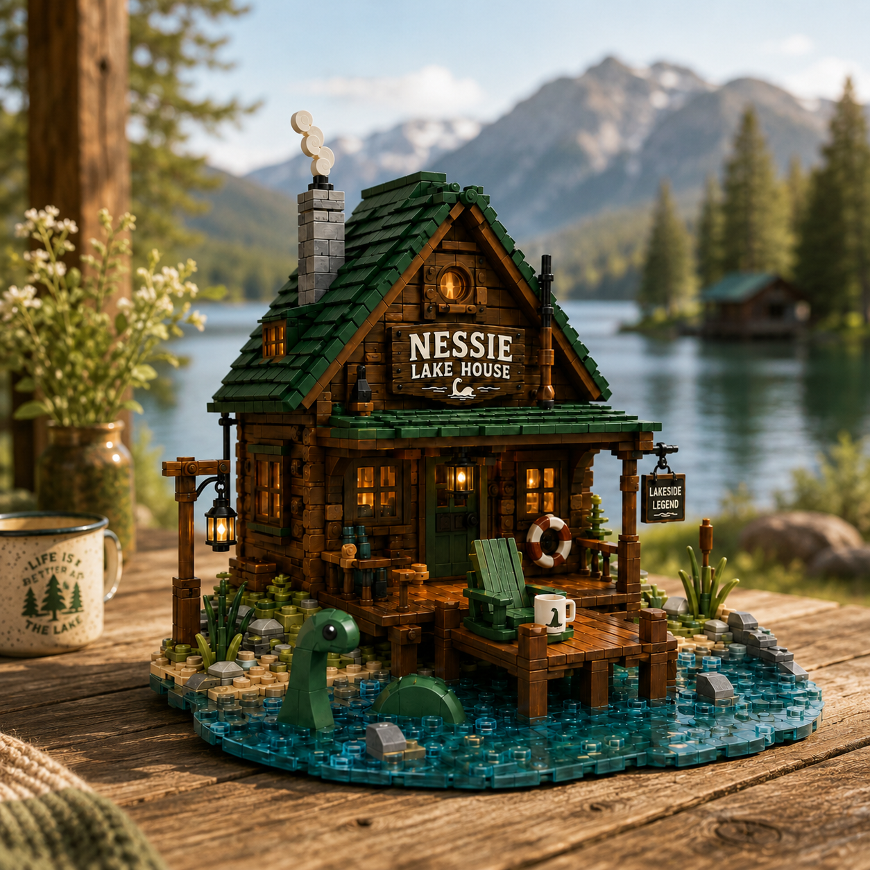 Cozy Cryptid Cabins-Nessie Lake House
