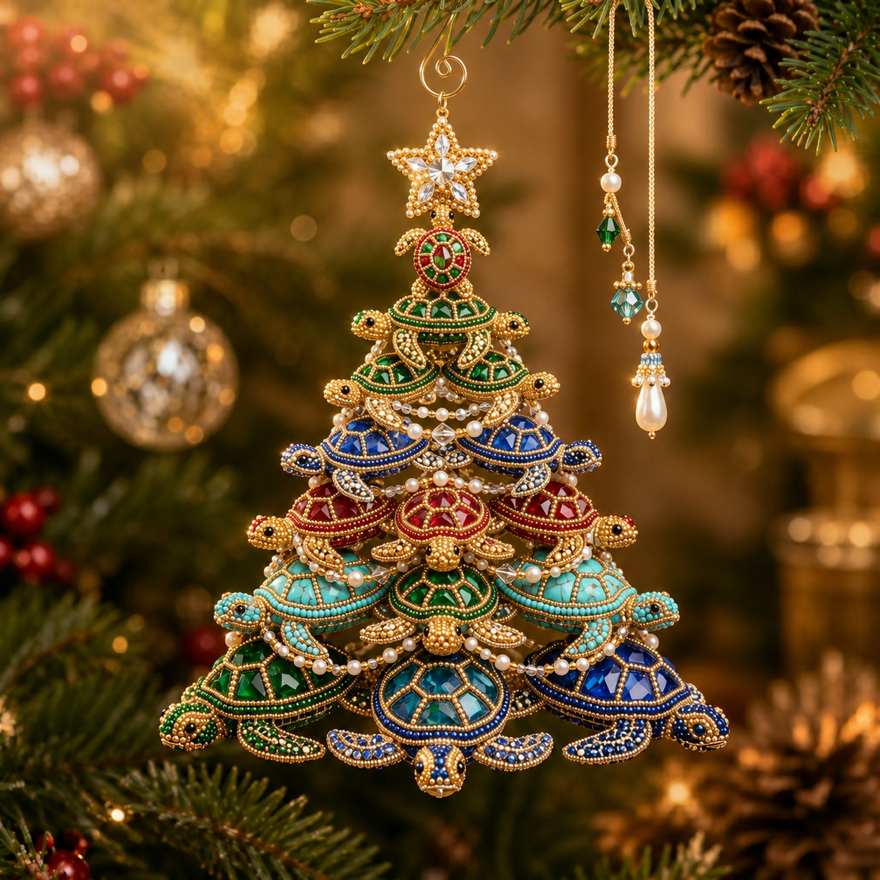 Sea Turtle Beaded Christmas Tree DIY Kit