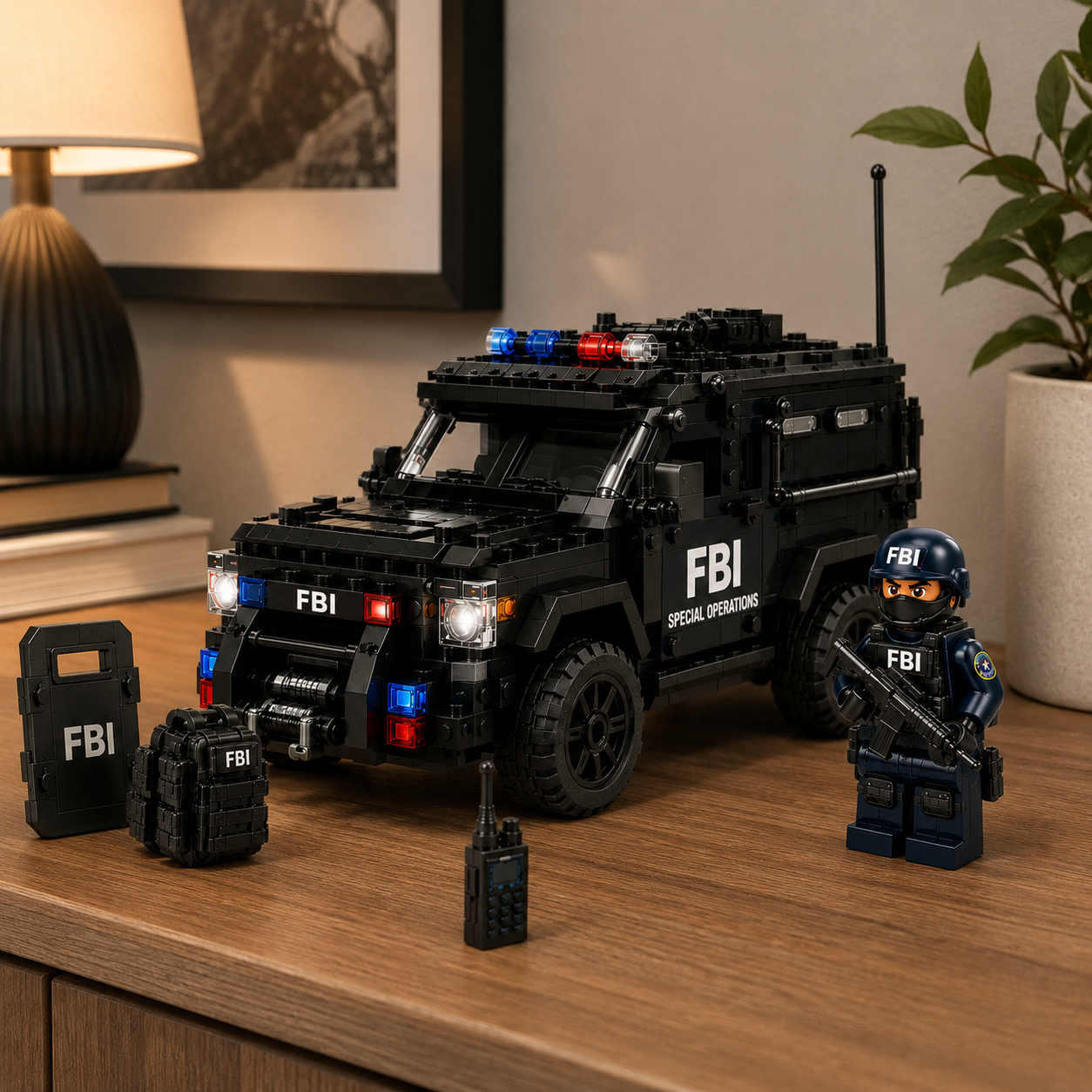 USA 250th Defender Tactical Unit | FBI Special Operations Building Set
