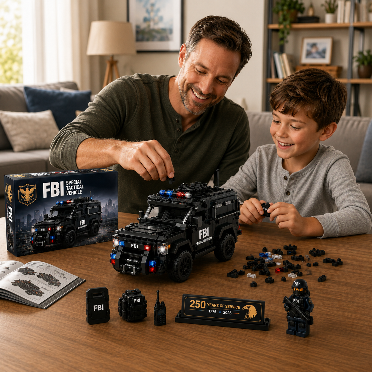 USA 250th Defender Tactical Unit | FBI Special Operations Building Set