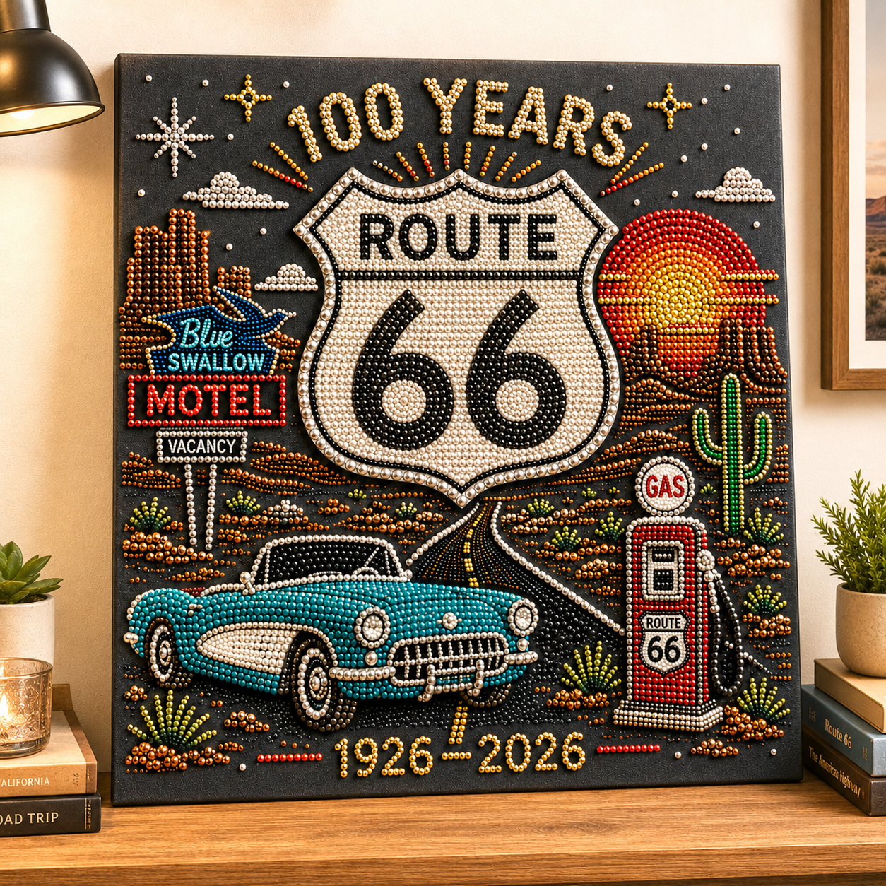 Route 66 Centennial Journey DIY Beaded Wall Art