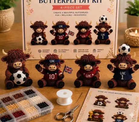 🐂 3D Highland Cow DIY Bead Kit