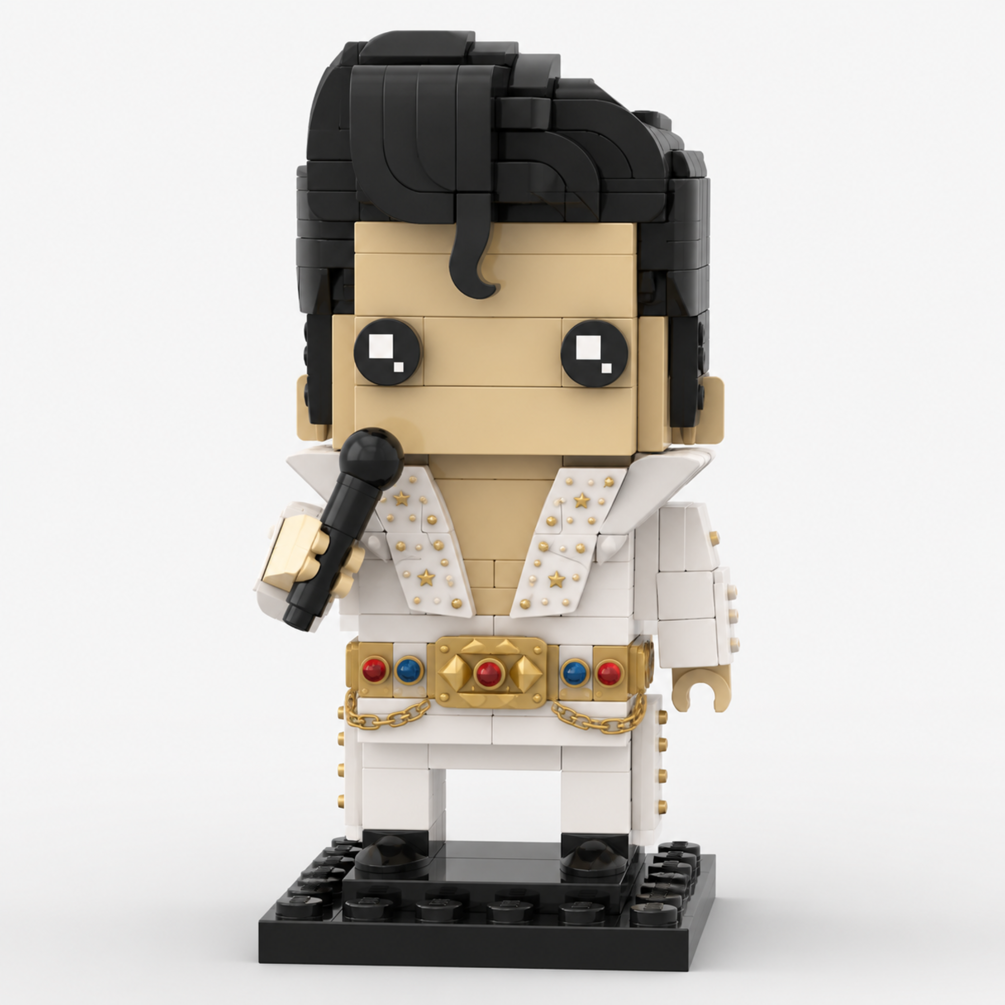 Rock ’n’ Roll Royalty | Classic Stage Performer Brick Figure