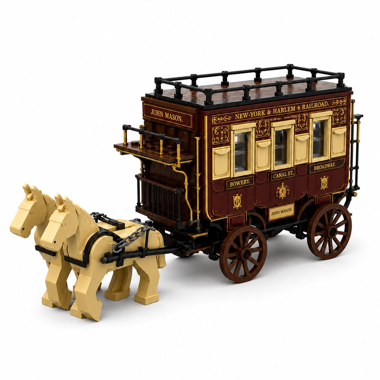 Ride Back to 1832 | New York City Horsecar – John Mason Street Railway Building Block