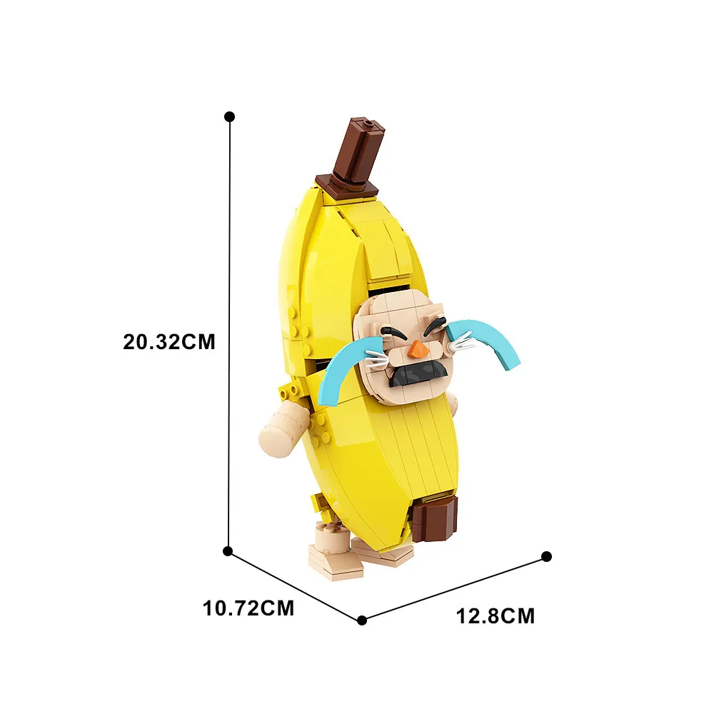 Crying Banana Brick Figure | Funny Emotional Support Build💛