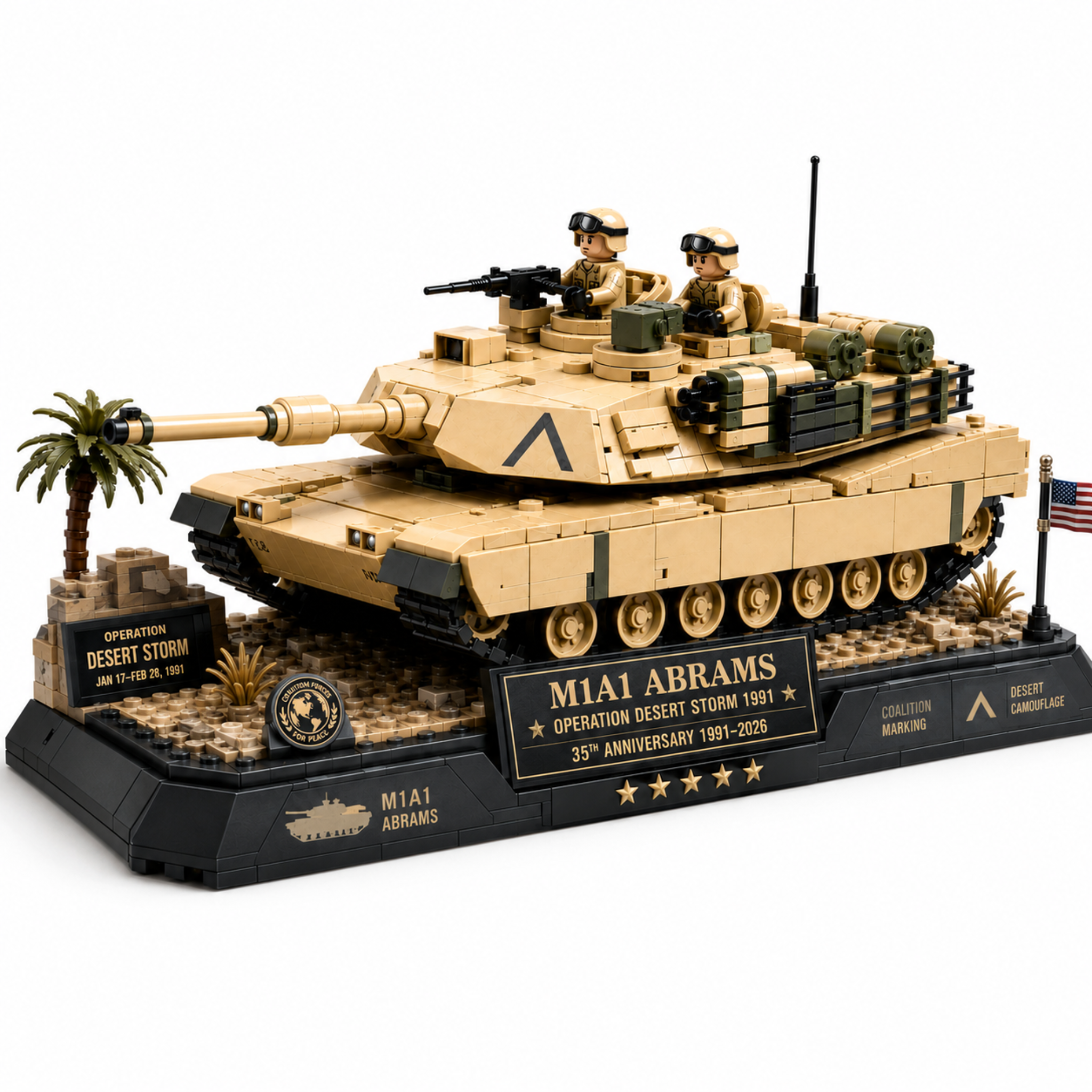 35th Anniversary Desert Storm Legacy — M1A1 Abrams Edition Building Set