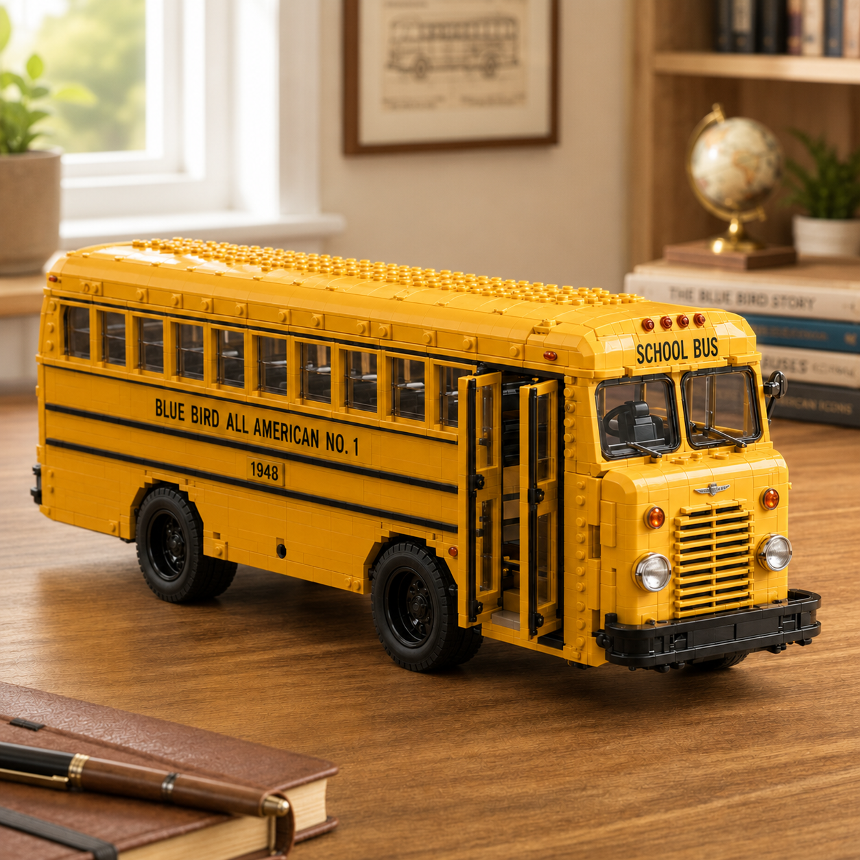 American Road Nostalgia | Blue Bird All American No. 1 1948 Collector’s  Building Block