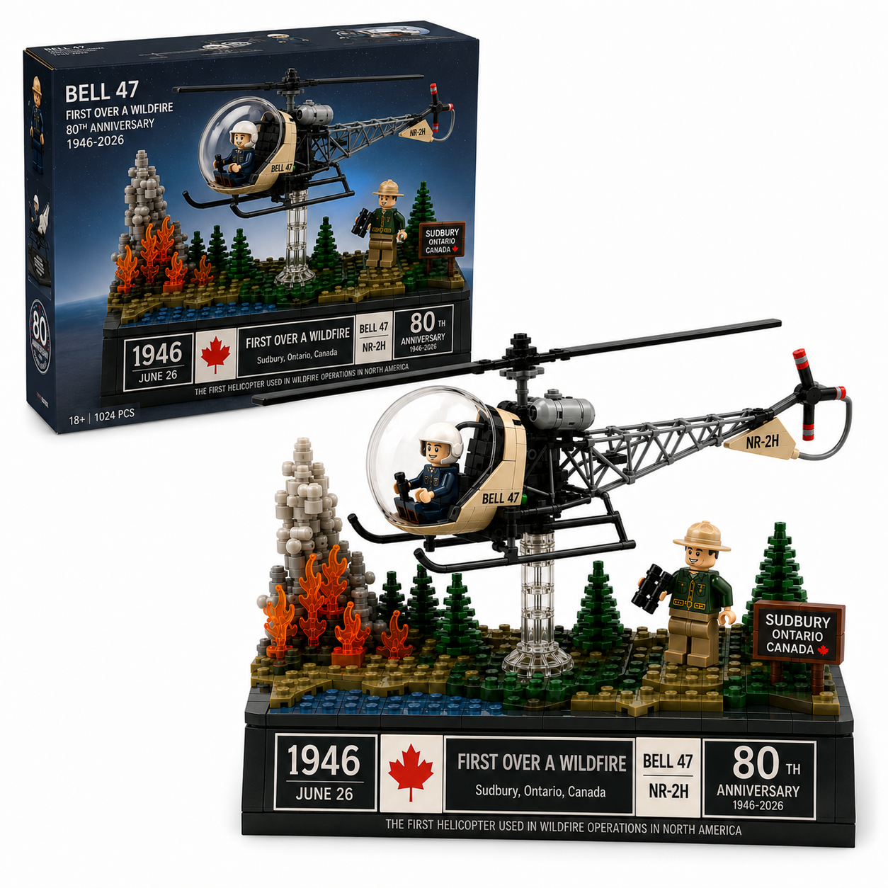 🚁 Legacy of the Skies – Bell 47 Wildfire Anniversary Edition Building Set