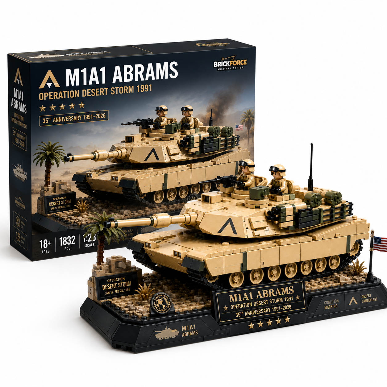 35th Anniversary Desert Storm Legacy — M1A1 Abrams Edition Building Set