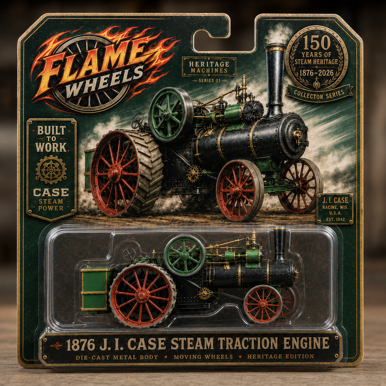 ⚙️ 150th Anniversary  1876 J.I. Case Steam Traction Engine Collector Car