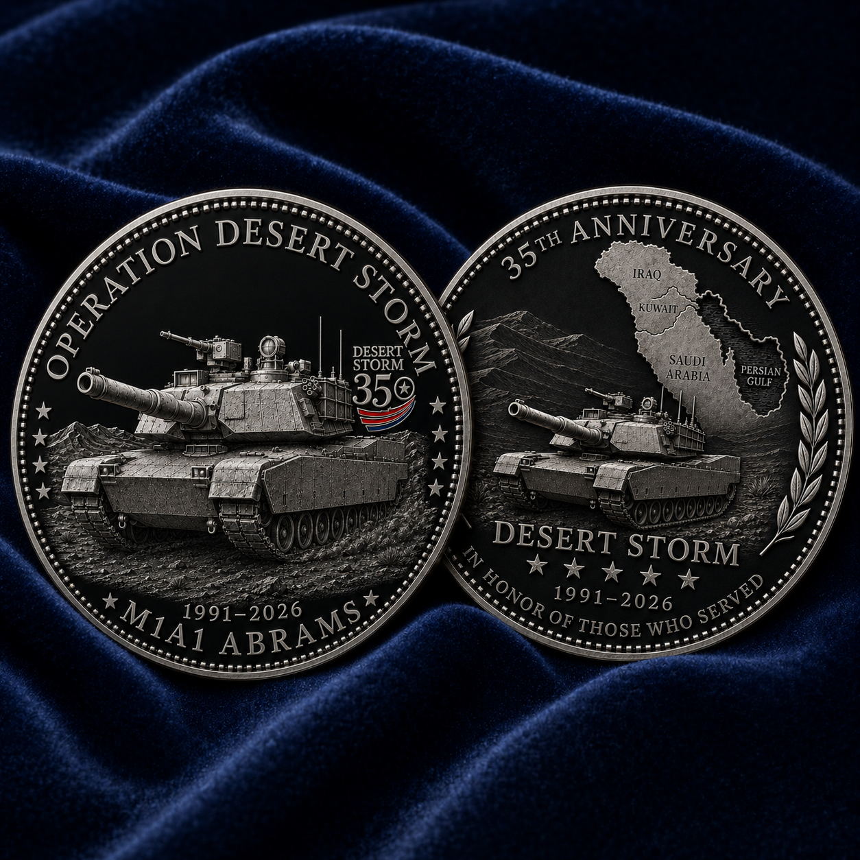 35th Anniversary Operation Desert Storm M1 Abrams Commemorative Coin