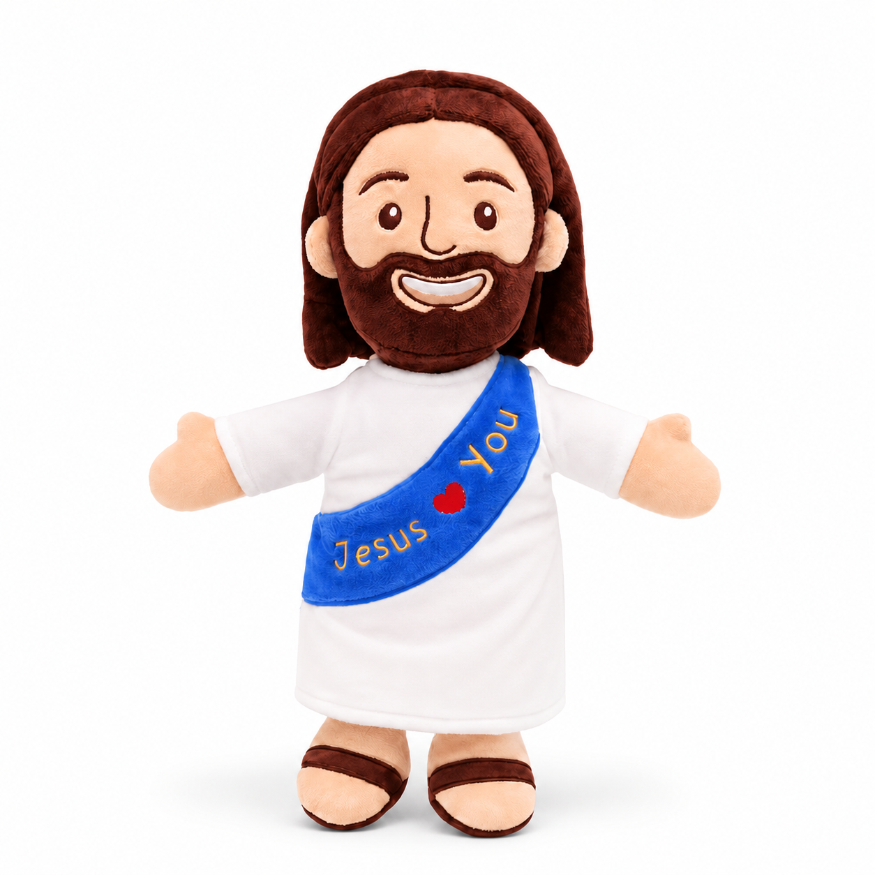 Carry His Love Everywhere — Jesus Loves You Plush & Backpack Set