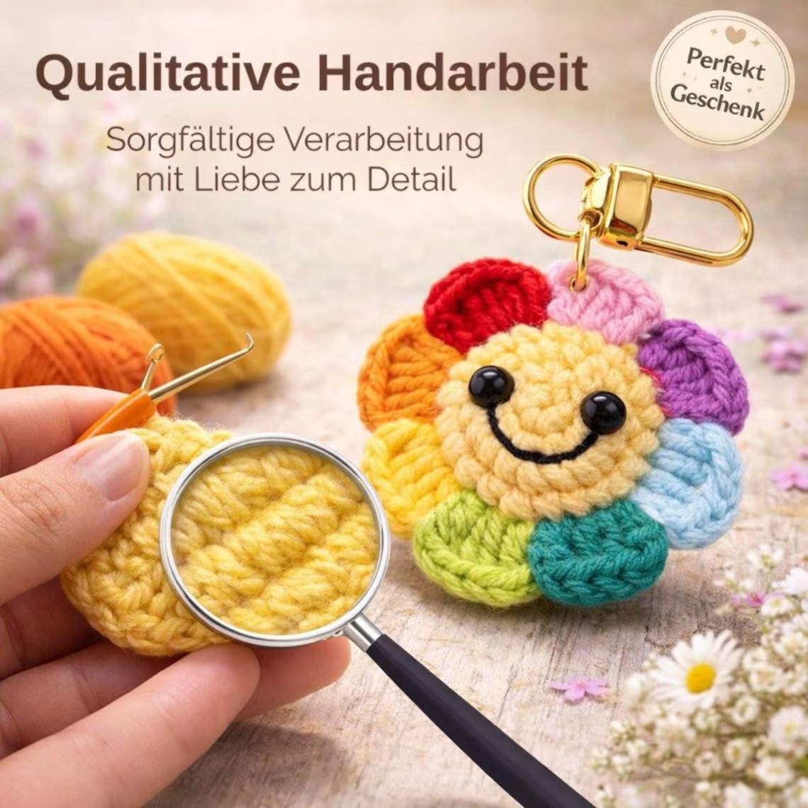 Lucky charm keychain farewell gift