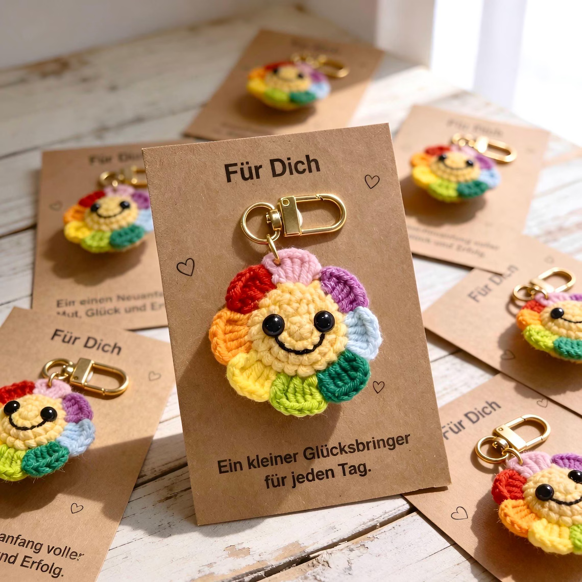 Lucky charm keychain farewell gift