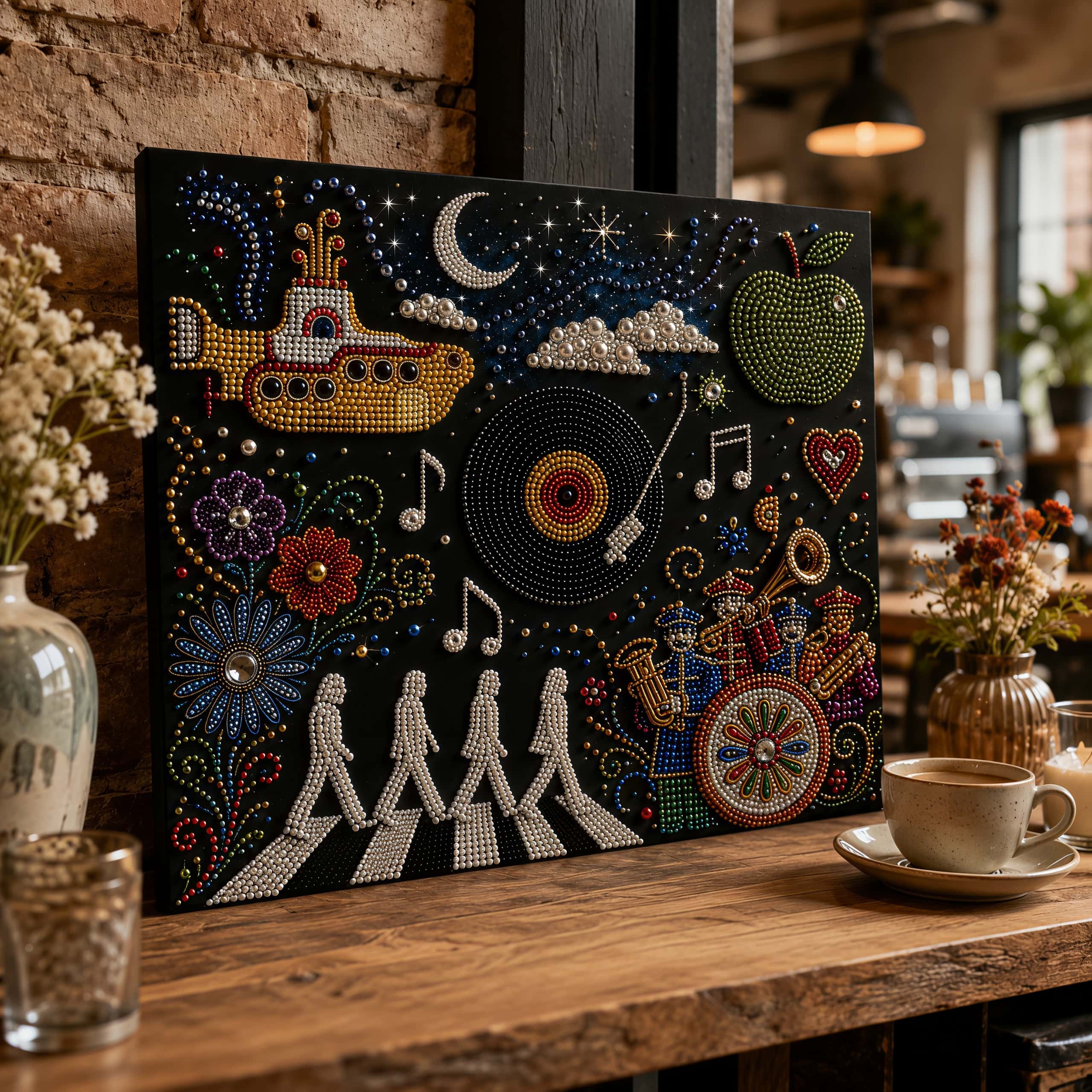 60s Pop Voyage DIY Beaded Art Kit