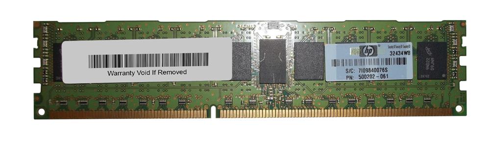 500202-061 - HP 2GB DDR3 1333MHz CL9 ECC RDIMM Memory Module