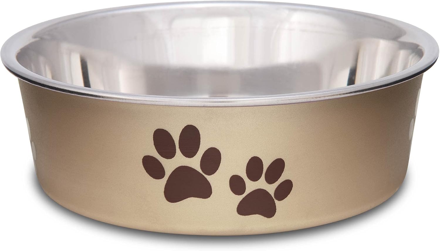 Bella Dog Bowls- Stainless Steel Dog & Cat Bowls - Spill Proof Dog Food Bowl, Cat Bowl, Puppy Essentials & Pet Supplies Great for Home & Travel (Small 10-20 lbs, Grape)