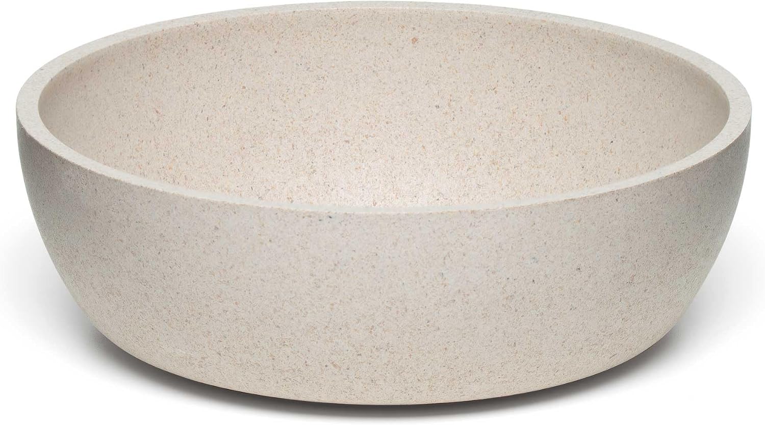 Dolce Bamboo - Eco-Friendly Pet Bowls & Dishes for Dog, Cats, Puppy Food and Water Bowl -Sustainable and Dishwasher Safe, Made with Real Bamboo (Medium, Oat-Beige)