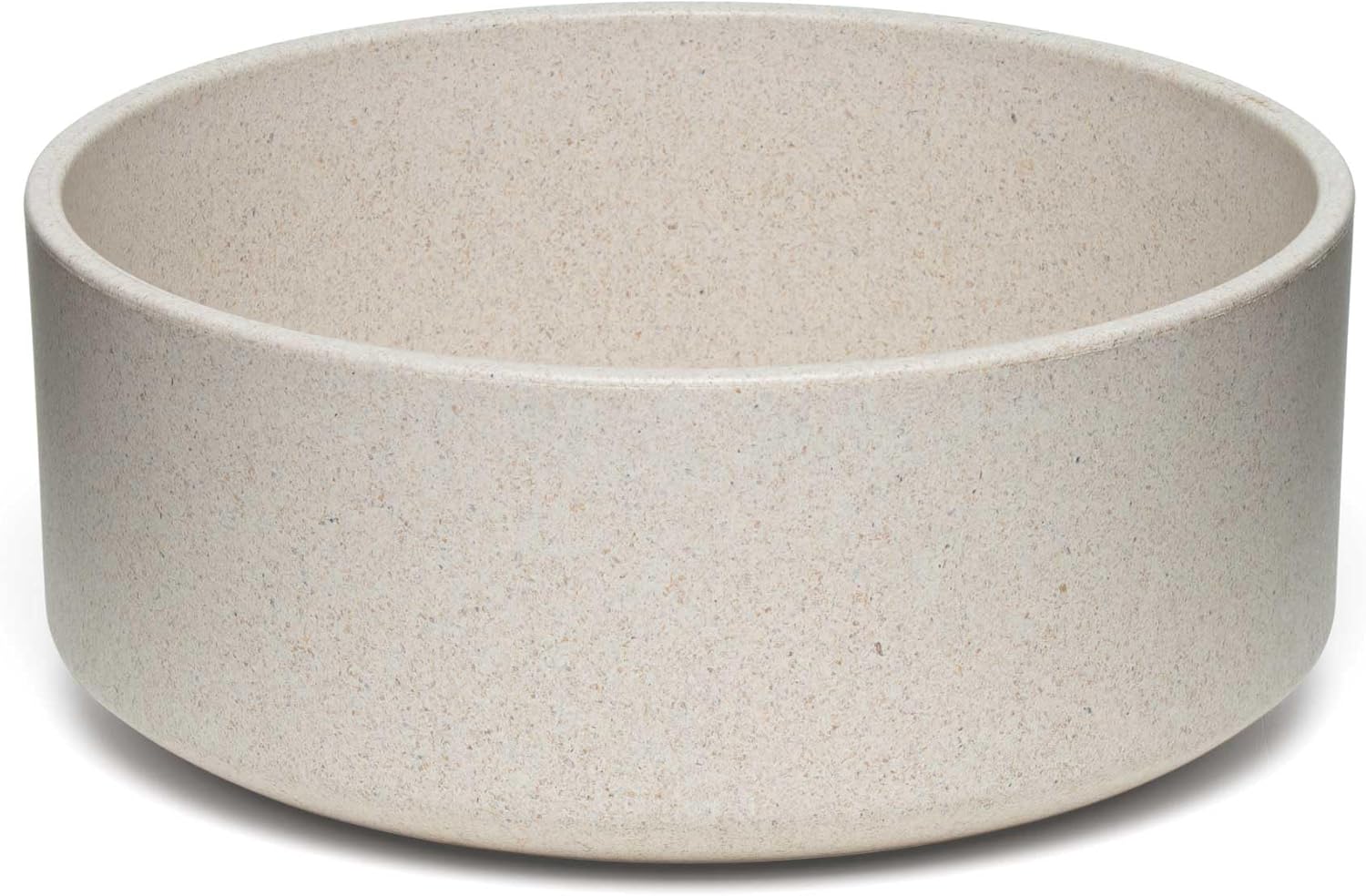 Dolce Bamboo - Eco-Friendly Pet Bowls & Dishes for Dog, Cats, Puppy Food and Water Bowl -Sustainable and Dishwasher Safe, Made with Real Bamboo (Medium, Oat-Beige)