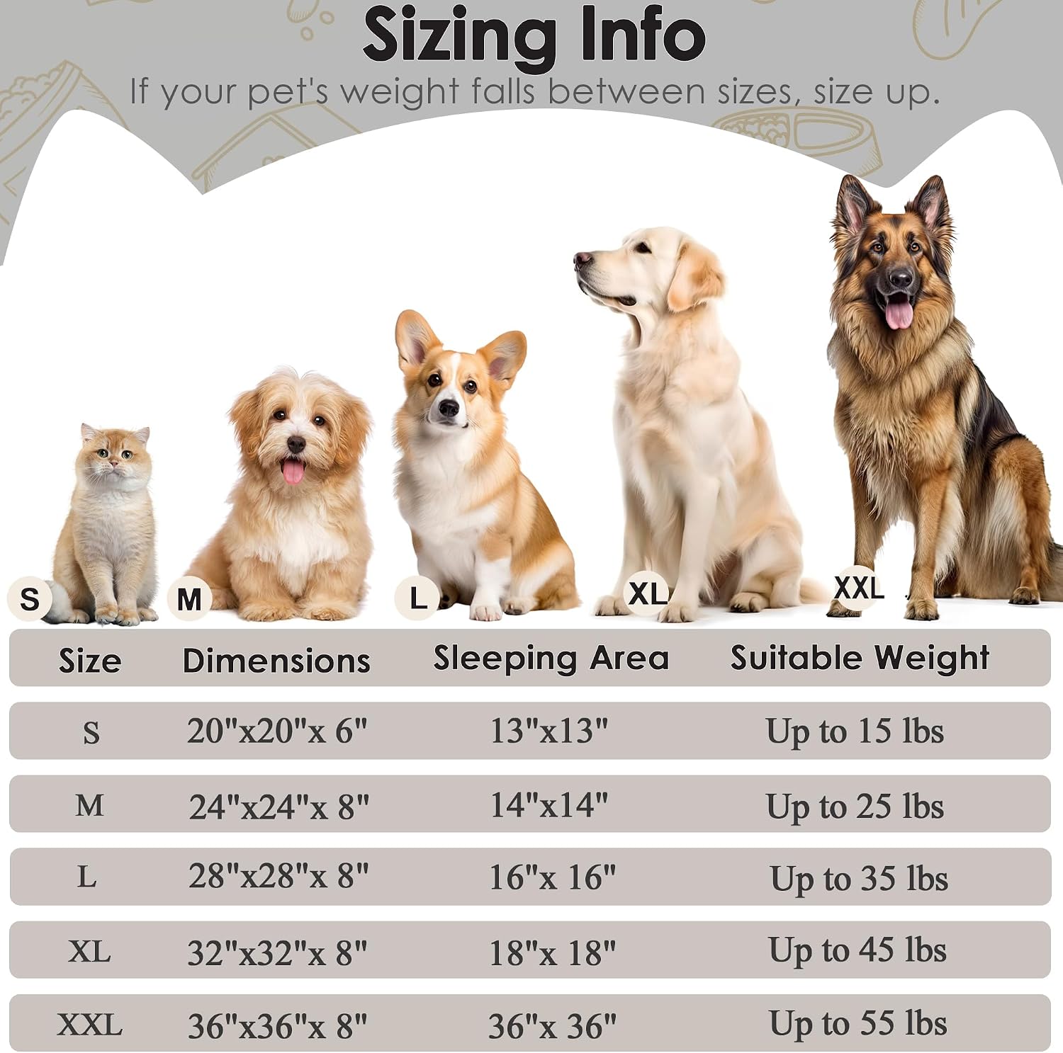 Dog & Cat Bed for Indoor Cats, 20in Calming Donut Bed for Puppy and Kitten, Washable Round Fluffy Pet Bed for Small Medium Dogs and Cats (Light Grey)