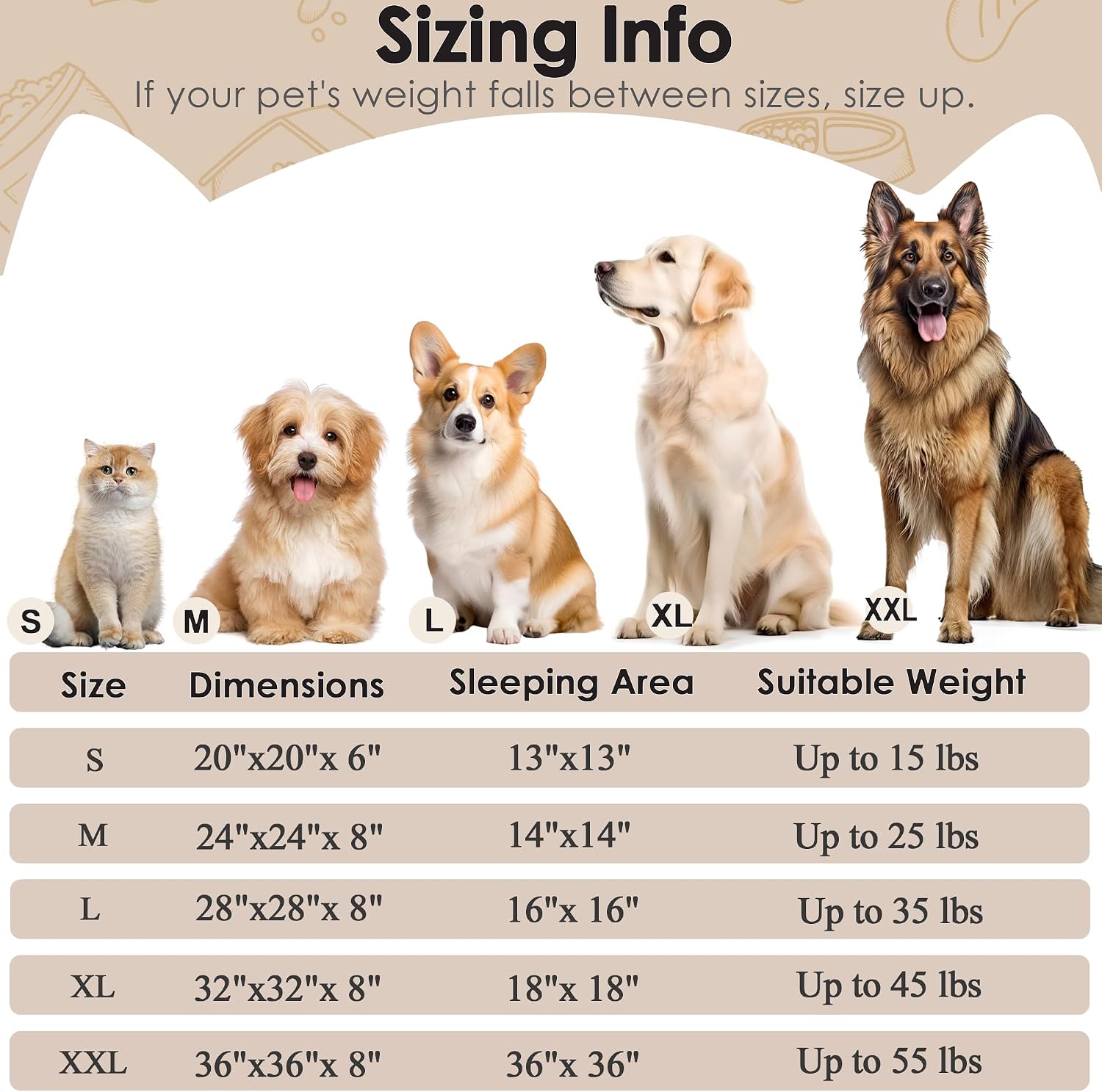 Dog & Cat Bed for Indoor Cats, 20in Calming Donut Bed for Puppy and Kitten, Washable Round Fluffy Pet Bed for Small Medium Dogs and Cats (Light Grey)