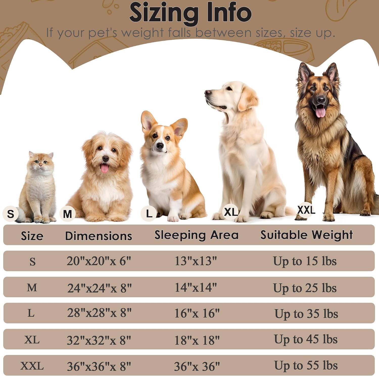 Dog & Cat Bed for Indoor Cats, 20in Calming Donut Bed for Puppy and Kitten, Washable Round Fluffy Pet Bed for Small Medium Dogs and Cats (Light Grey)