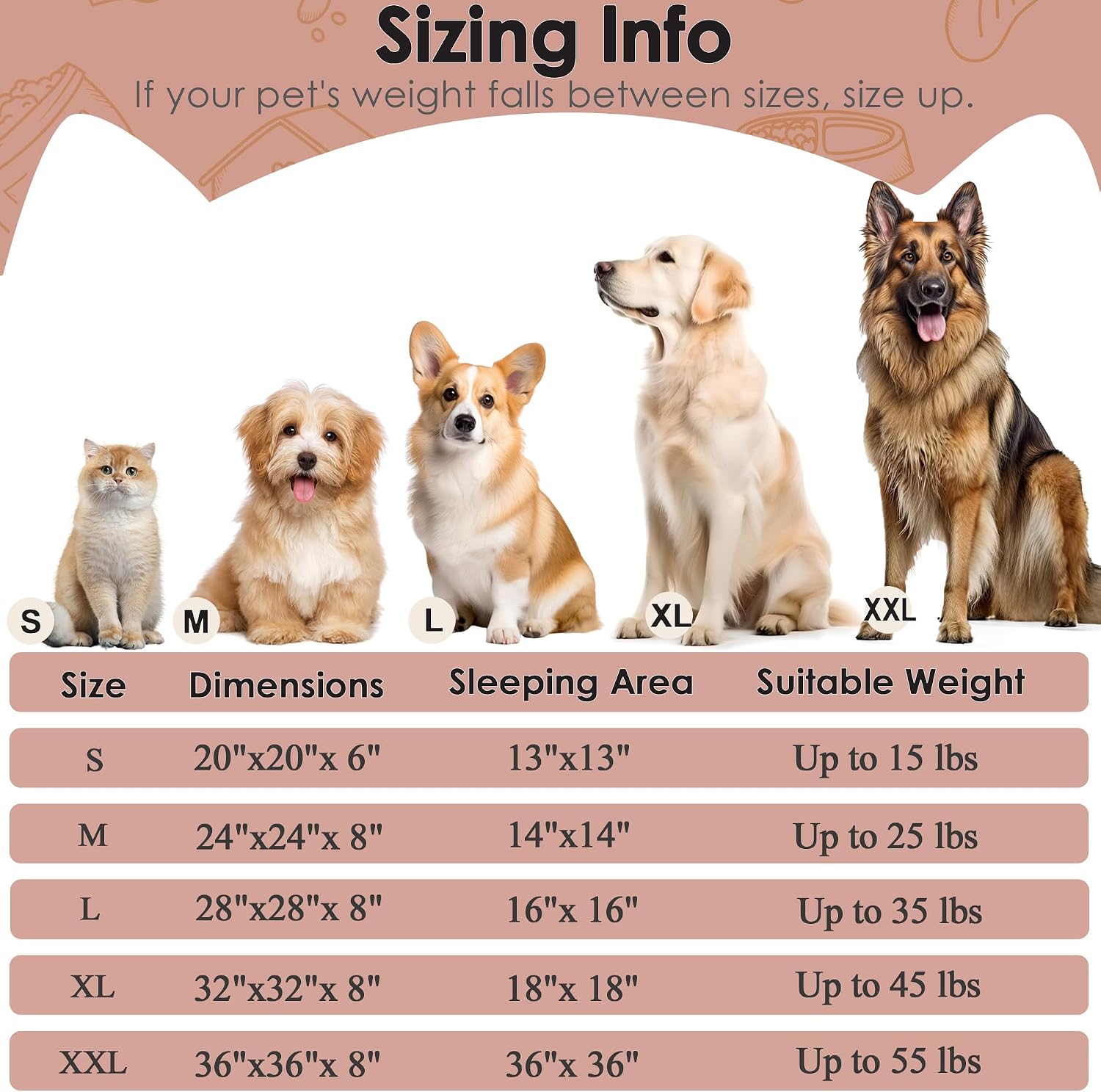 Dog & Cat Bed for Indoor Cats, 20in Calming Donut Bed for Puppy and Kitten, Washable Round Fluffy Pet Bed for Small Medium Dogs and Cats (Light Grey)