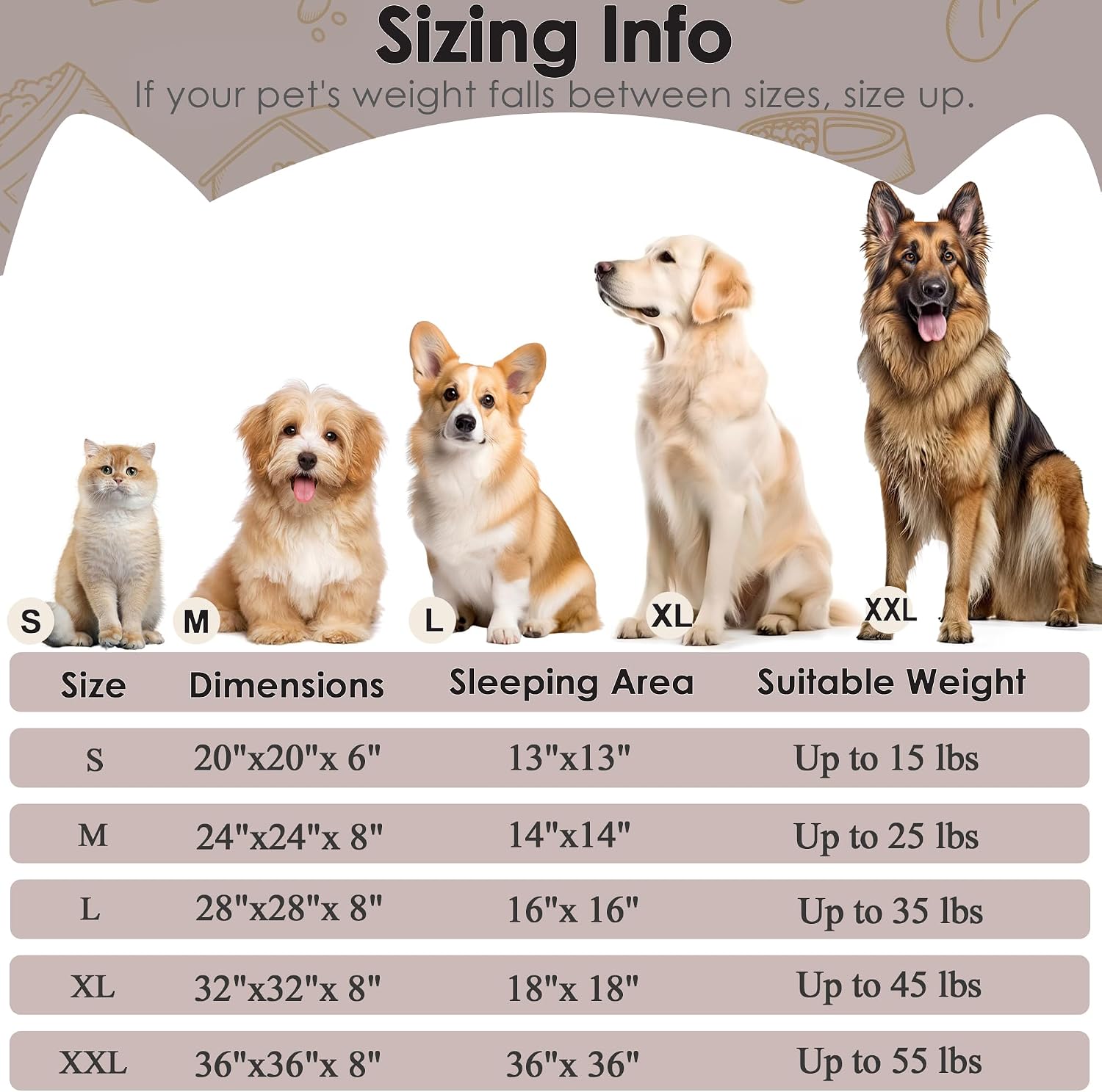 Dog & Cat Bed for Indoor Cats, 20in Calming Donut Bed for Puppy and Kitten, Washable Round Fluffy Pet Bed for Small Medium Dogs and Cats (Light Grey)