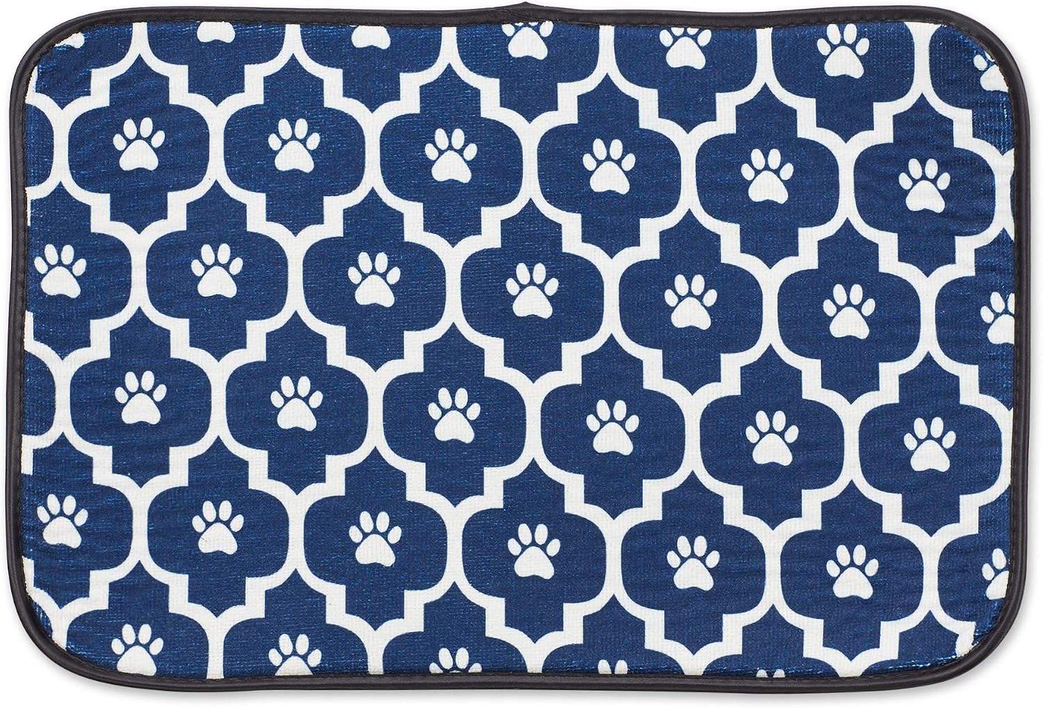  Machine Washable, Ultra Absorbent Pet Mat, 12x18, Gray Lattice