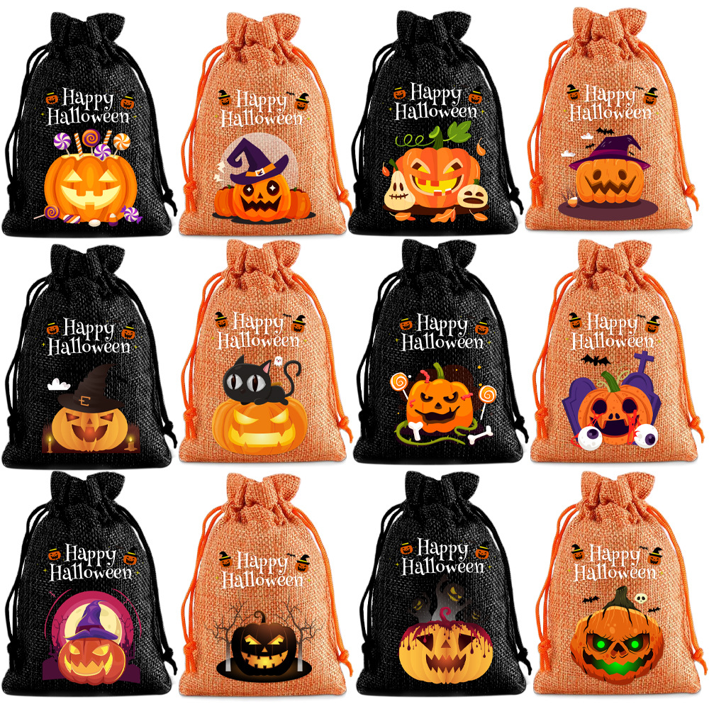 Halloween Drawstring Candy Bags