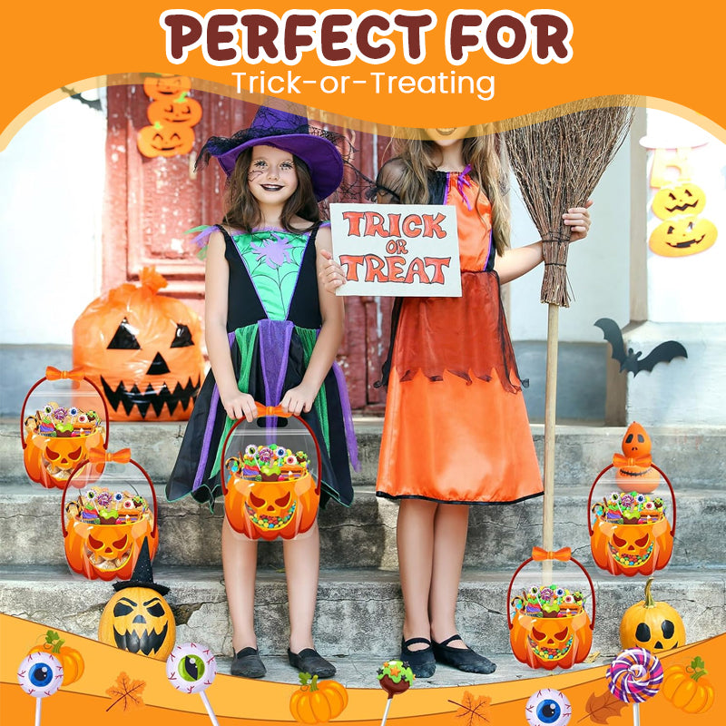 🎃 Halloween Pumpkin Trick Or Treat Bag – Spooky Cute Candy Tote For Kids