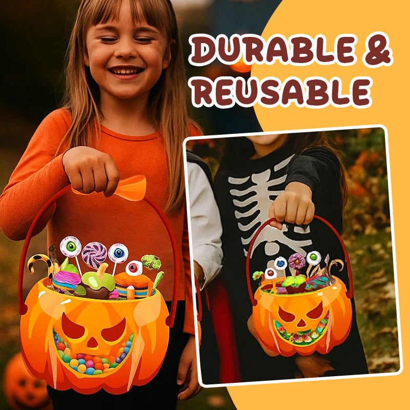 🎃 Halloween Pumpkin Trick Or Treat Bag – Spooky Cute Candy Tote For Kids